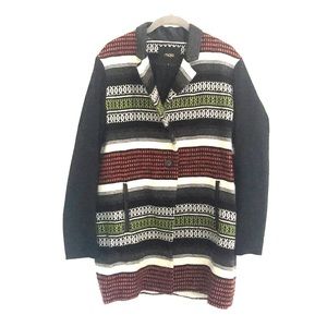 Maje colorful wool winter coat